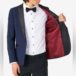 Opposuits Tuxedo Jacket Teen Boys Midnight Blue NWT Size 16